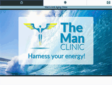 Tablet Screenshot of manclinics.com